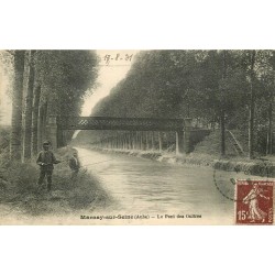 10 MARNAY-SUR-SEINE. Le Pont des Ouitres 1931