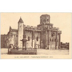 carte postale ancienne 63 ROYAT Lot 10 Cpa. Eglise et Fontaine, Source Eugénie, Sanatorium, Paradis...