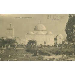 2 x cpa DJERBA. Djemâa Ghorba et Menzel Hadj Rhouma à Mahboubine 1933