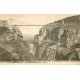 2 x cpa CONTANTINE. Le Rhumel Souterrain 1933 et Passerelle Sidi M'Cid 1927