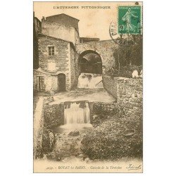 carte postale ancienne 63 ROYAT. Cascade de la Tiretaine 1922