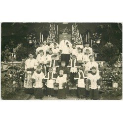 63 ROYAT. Franciscaines Fête Dieu 4 juin 1931. Carte Photo rare