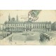 2 x cpa 54 NANCY. Statue Place Stanislas et Hôtel de Ville 1907