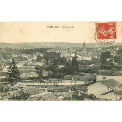 2 x cpa 55 COMMERCY. La Ville et voie chemin de fer derrière le Château 1909