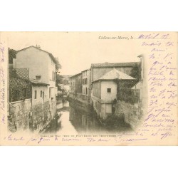 3 x cpa 51 CHÂLONS-SUR-MARNE. Canal de Mau, Barrage et Hôpital Militaire 1901-04-06