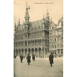 2 x cpa BRUXELLES. Maison du Roi et des Corporations Grande Place 1923