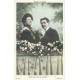 lot de 6 x cpa " COUPLES " Bataille de Roses série complète 1906 ND Phot