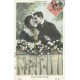 lot de 6 x cpa " COUPLES " Bataille de Roses série complète 1906 ND Phot