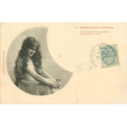 5 cpa série complète Bergeret " COMMENT NOUS CHARMONS " 1905