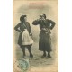 2 cpa Bergeret " GROGNARD ET CANTINIERE " 1906