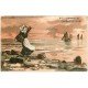 carte postale ancienne 63 ROYAT. L'attente du Pêcheur. Collection Chocolat n° 7 par Begnou"" Marquise de Sévigné ""