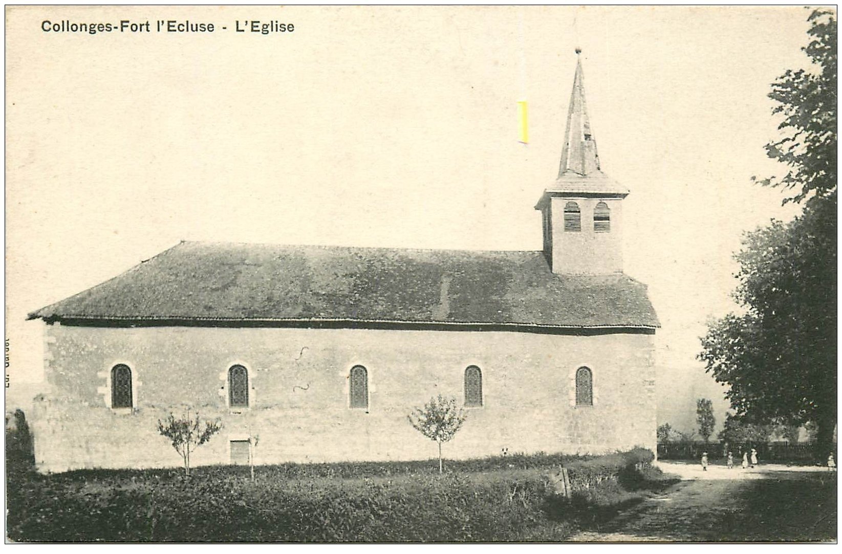carte postale ancienne 01 Collonges-Fort-l'Ecluse. L'Eglise