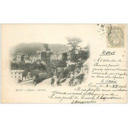 carte postale ancienne 63 ROYAT. L'Eglise. Carte pionnière 1903 Timbre 1 Centime verso vierge...