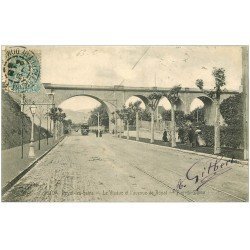 carte postale ancienne 63 ROYAT. Viaduc Avenue de Royat 1904