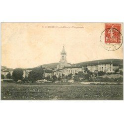 carte postale ancienne 63 SAINT-ANTHEME. Le Village 1908