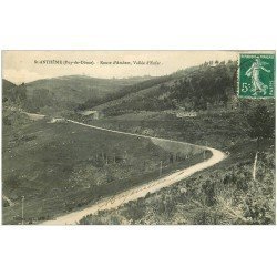 carte postale ancienne 63 SAINT-ANTHEME. Route d'Ambert Vallée d'Enfer 1908