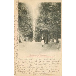 55 CLERMONT-EN-ARGONNE. Allée centrale animé Plateau Sainte-Anne 1901