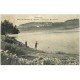 carte postale ancienne 63 SAINT-GERMAIN-L'HERM. Pêcheur à l'Etang de Marchaud 1924
