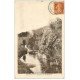 carte postale ancienne 63 SAINT-GERMAIN-L'HERM. Rocher Aiguille et Doulon 1933 animé