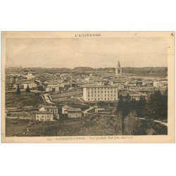 carte postale ancienne 63 SAINT-GERMAIN-L'HERM. Vue Village 1937