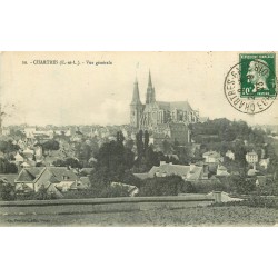 28 CHARTRES. Vue générale et Eglise Saint-André 1923