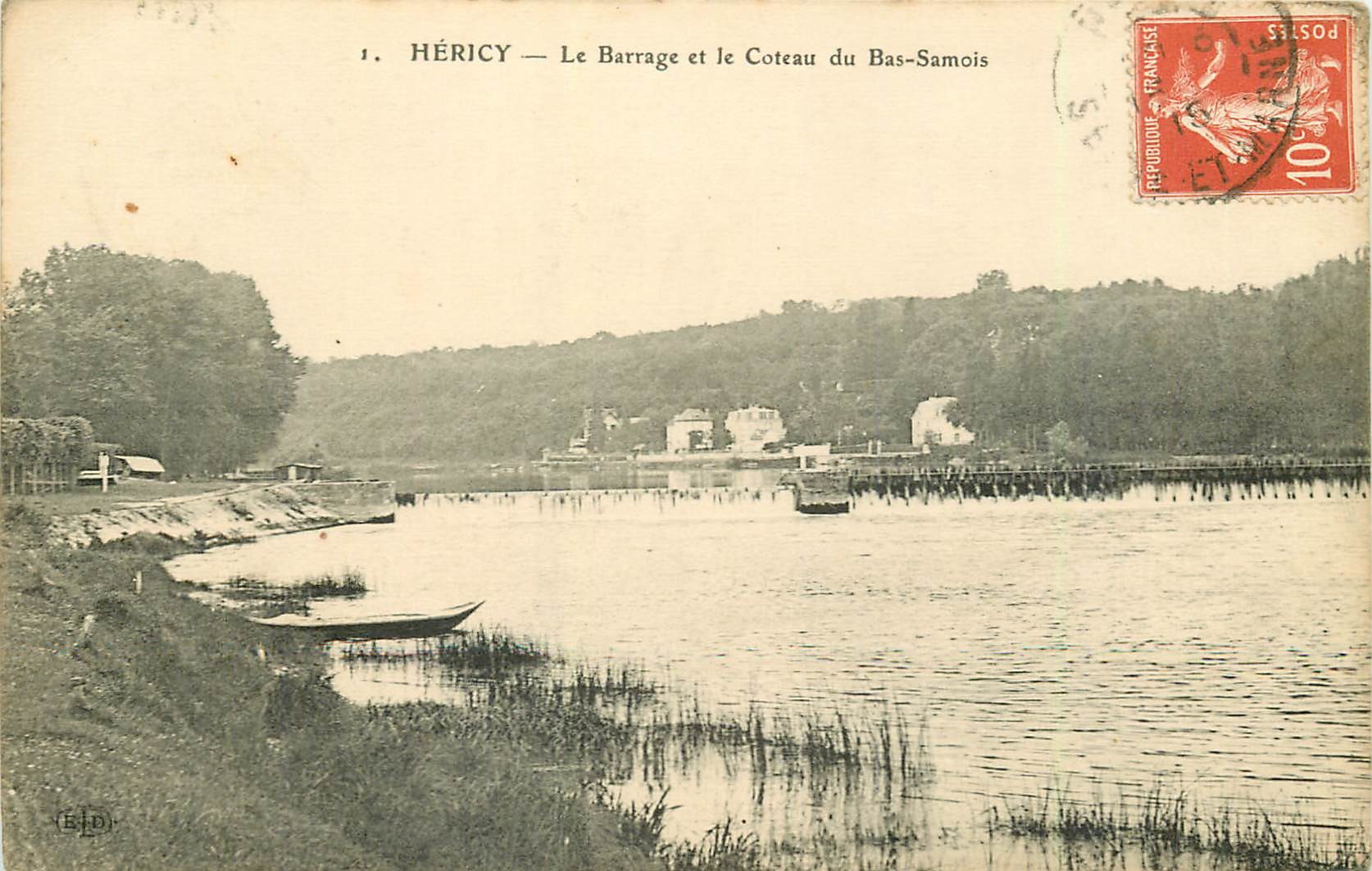 77 HERICY. Barrage et Coteau du Bas-Samois 1915
