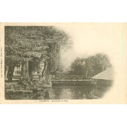 91 ETAMPES. Abreuvoir du Port, Théâtre et Eglise de Moulineux vers 1900