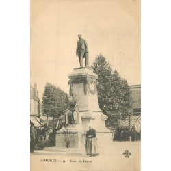 3 cpa 87 LIMOGES. Statue de Carnot, Monument Mobiles Haute-Vienne et Place Jourdan