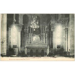 carte postale ancienne 63 SAINT-NECTAIRE-LE-HAUT. L'Eglise intérieur