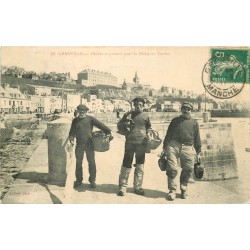 50 GRANVILLE. Pêcheurs partant pour la Pêche au Chalut 1911