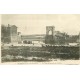 69 BELLEVILLE-SUR-SAONE. Pont Suspendu et Port animation vers 1900