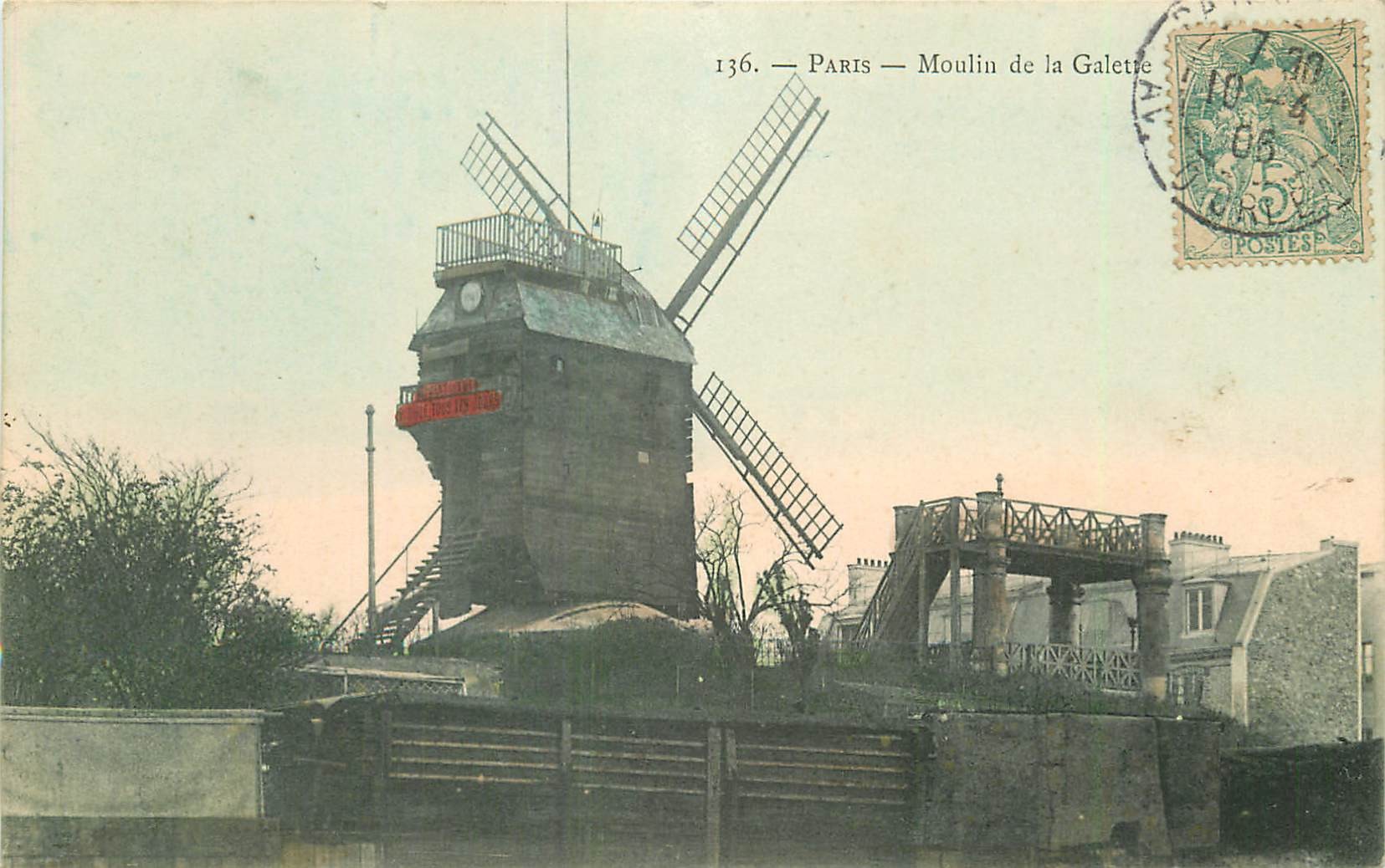 PARIS 18° Moulin de la Galette 1905