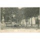 carte postale ancienne 63 SAUXILLANGES. Place de la Promenade 1915 Nurse et Enfants