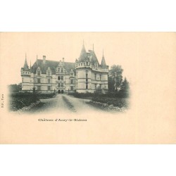 Vers 1900 carte précurseur 37 AZAY-LE-RIDEAU. Château