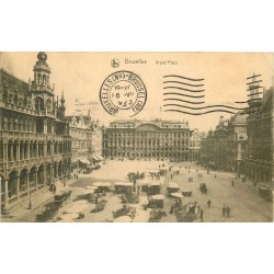 BRUXELLES. Grand'Place 1923 et son Marché