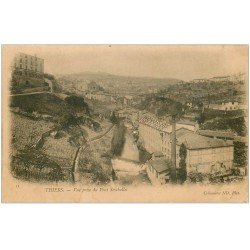 carte postale ancienne 63 THIERS Lot de 8 Cpa. Pont Seychalles, Viaduc Grand Tournant, Eglise, Gorges Durolle, Creux Enfer...