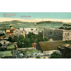 3 cpa JERUSALEM. Eglise Sainte-Anne, Tombeau Sainte-Vierge et Piscine Bethesda