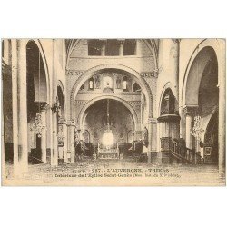 carte postale ancienne 63 THIERS. Eglise Saint Genès 1933