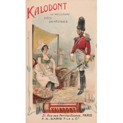 PUBLICITE pâte dentifrice " KALODONT " 31 rue des Petites Ecuries Paris X° par Vallet