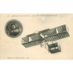 AVIATION AVIATEURS. Le Havre Trouville Deauville. Bielovucie sur nouveau Voisin