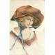 Illustrateur MARTIN KAVEL. Femme dans la série les Chapeaux