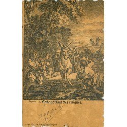 Fables de La Fontaine 1911. L'ÂNE PORTANT DES RELIQUES