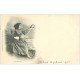 carte postale ancienne 63 THIERS. Une Fileuse 1901