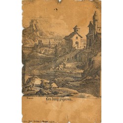 Fables de La Fontaine 1911. LES DEUX PIGEONS
