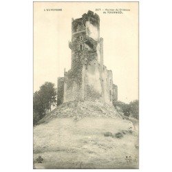 carte postale ancienne 63 TOURNOEL. Ruines du Château