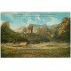 carte postale ancienne 63 VALLEE DE CHAUDEFOUR. Rochers Rancune, Crête-de-Coq et Roche-Percée