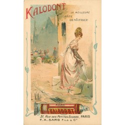 Publicité Dentifrice KALODONT 31 rue des Petites Ecuries Paris illustration Vallet