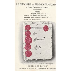 POLITIQUE. La Croisade des Femmes Françaises 8 Place Edouard VII à Paris