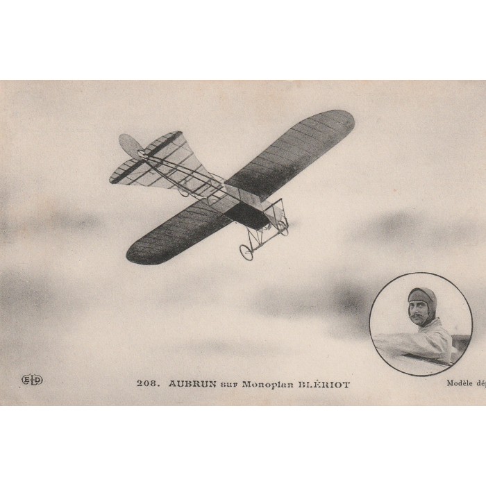 Aviateurs - AUBRUN SUR MONOPLAN BLERIOT / NOUVEAU