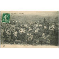 carte postale ancienne 63 VOLVIC. Vue du Village 1912